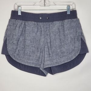 Athleta Beachside Bali Linen Shorts Women's Size 8 Pull-on Casual Stretch Waist